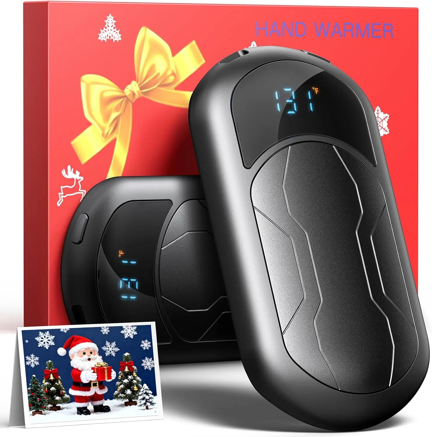 

Rechargeable Hand Warmers 6400mAh, 3 Heat Modes, USB Quick Charge, Portable & Smart – Winter Gift for Outdoor Activities