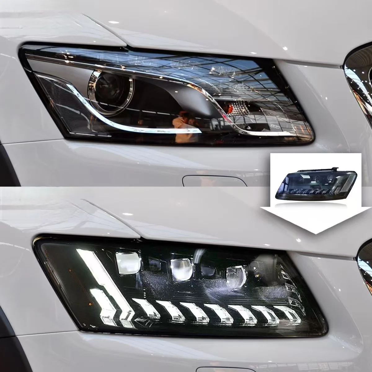 Superior Visibility Plug-and-Play LED Headlamps Assembly New Upgrade Car Parts for Q5 2008-2018