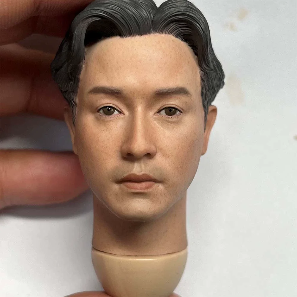 

1/6 Male Head Sculpt Leslie Cheung ASia Singer 1/6 Scale Model Soldier Sculpture Carving Fit 12'' Inch Action Figure Toys