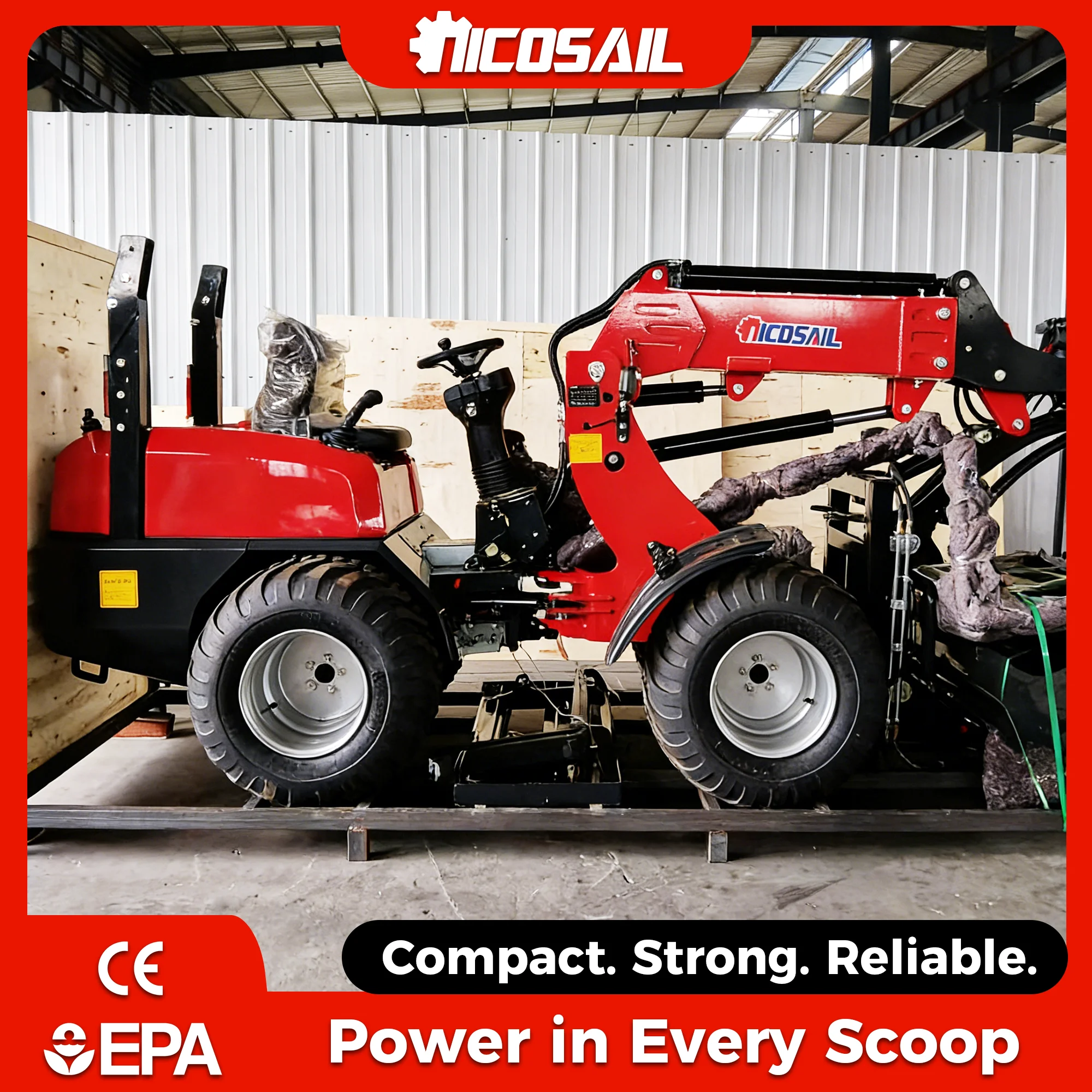 

Hydrostatic Drive Telescopic Loader 242.5mm Ground Clearance for Narrow Terrain Use