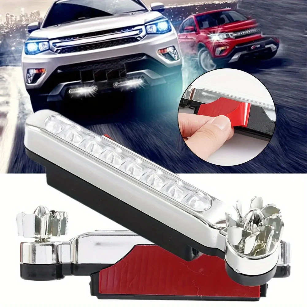 Automobile Exterior Modification Decorative Lights Car Wind Powered Car LED Fan Light Rotation Fan Lamp
