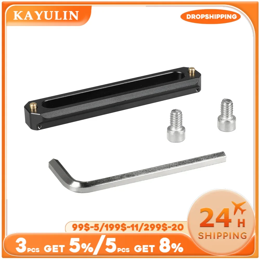 Kayulin Standaard NAVO Rail Quick Release NAVO Rail Bar 50mm/60mm/70mm met Anti-val Lente Pin Voor DSLR Camera Kooi Rig