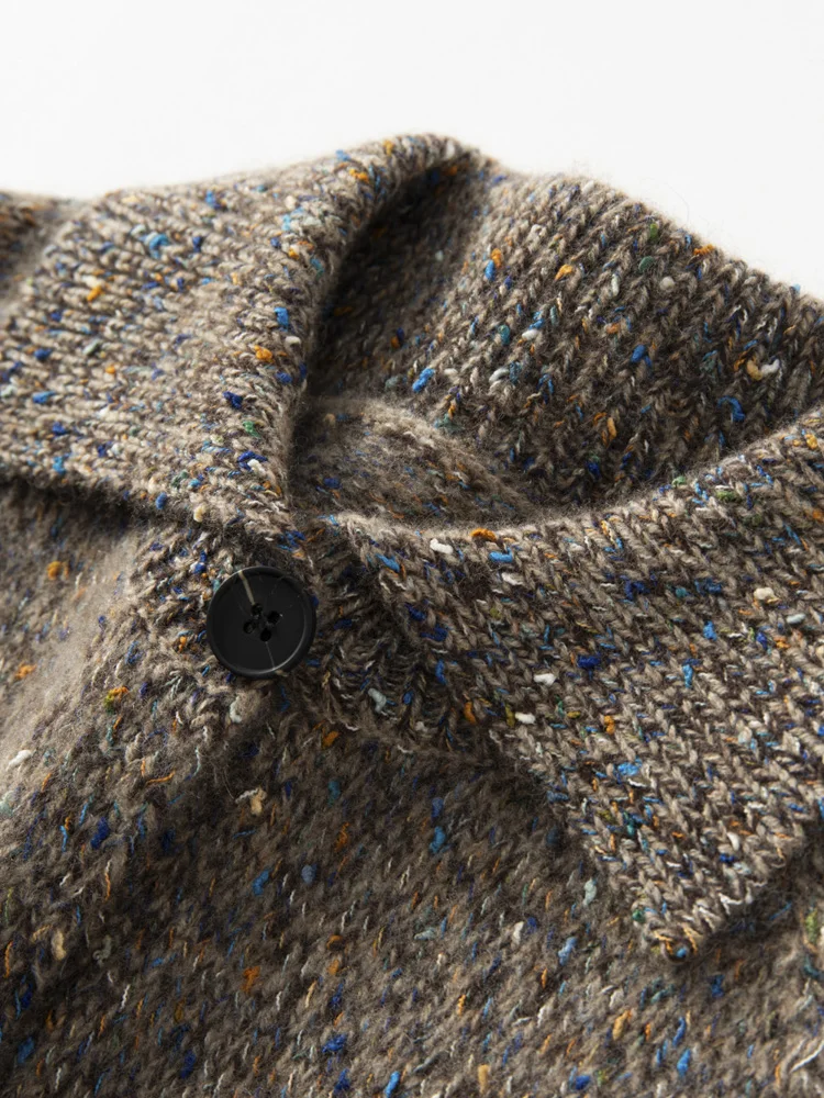 

Женская одежда: 100% кашемировый кардиган, мягкий, теплый, для осени и зимы, толстый, в стиле ретро, с разноцветной вязкой, повседневный женский свитер