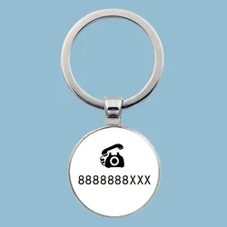 Label Key Chain Custom Phone Number Anti-Lost Label Qr Code Label Company Event Gift Mr. Ms. Keychain