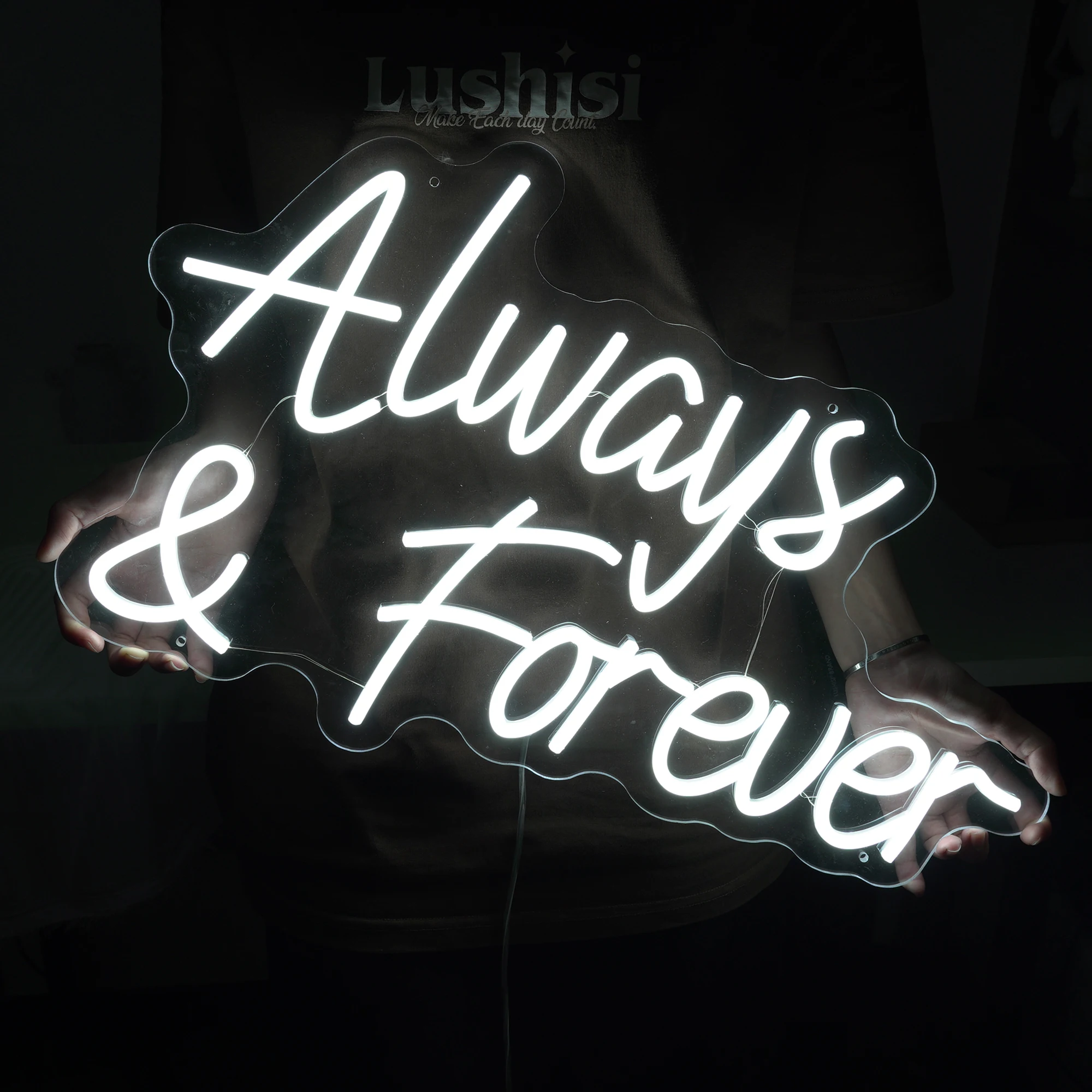 Always & Forever Neon Sign Custom Wall Decor Custom Neon Sign Bedroom Wall Decor Neon Sign Lights Gift For Her Engagement Gifts