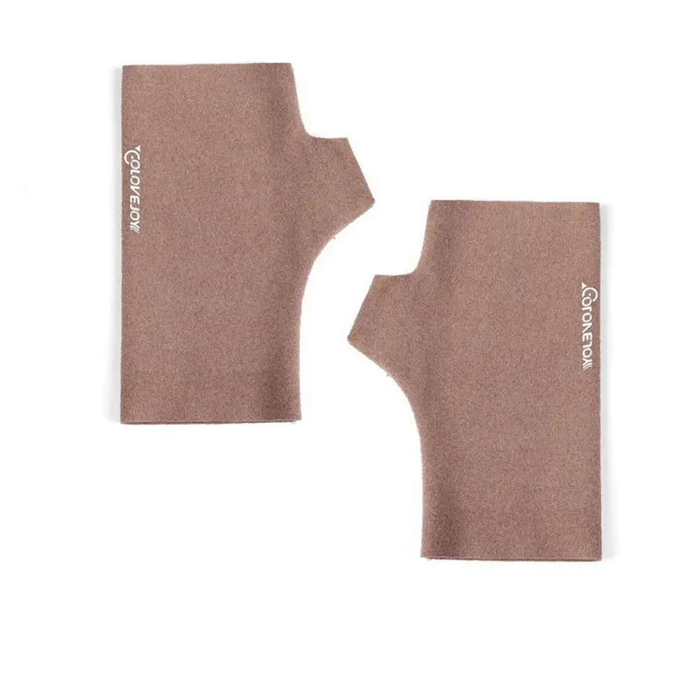 

Female Thin Outdoor Winterr Cloth Solid Color Women Mittens Warm Gloves Half-finger Fingerless Gloves