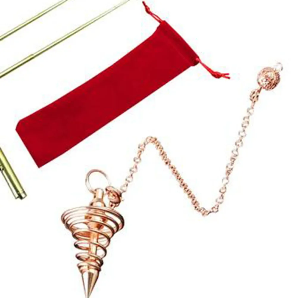 Copper Detector Rod Metal Rod Pendulum Pendant For Treasure Hunting Tools For Water Treasure Finding Tools Divining Copper Probe