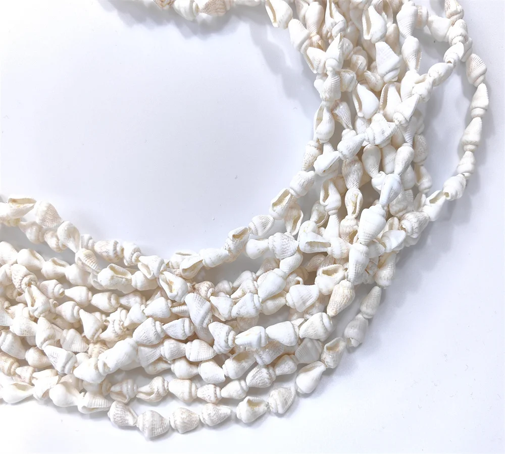 White Natural Nasa Shell  Long Lei White Necklace Hawaila Necklace  Shell Lei Set 12- Strands 60 \'\'Graduation Wedding Luau Party