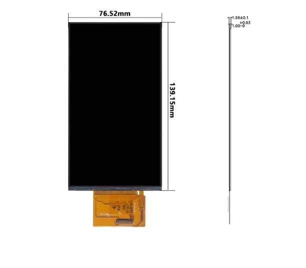 

6-inch 1080 * 1920 FHD display screen MIPI interface 39pin high refresh rate high color gamut handheld game console display scre