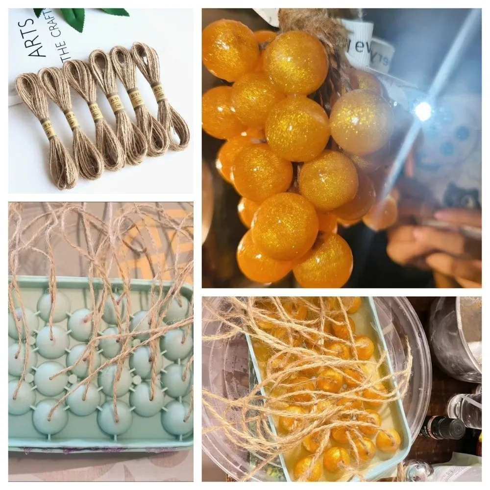 Creative Silicone Grape Ball Molds 25 Grids Easy Demould Handmade Soap Molds Reusable Round Shape Ice Cube Mold Bar Party
