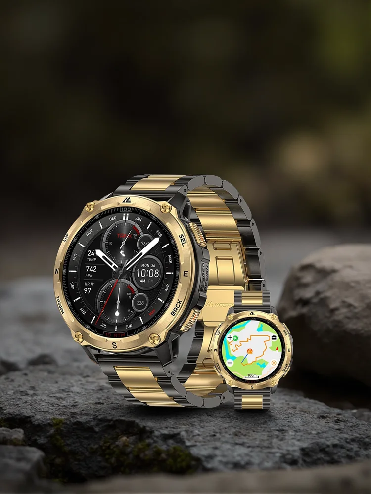 2026 KOSPET Tank T4 SE Smartwatch für Herren GPS Offline-Karten 512MB ROM 10ATM Wasserdicht Herzfrequenz 24/7 Gesundheitsmonitor