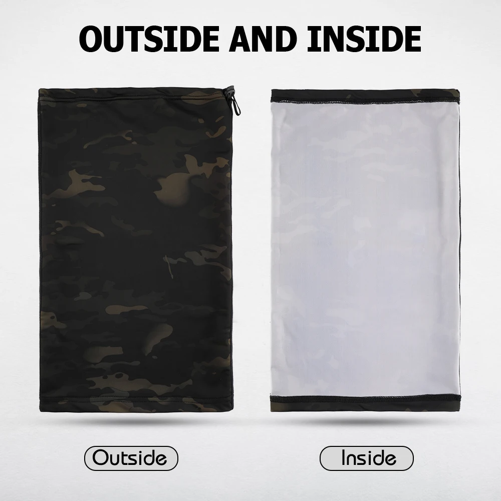 Camouflage Neck Gaiter Cover Tube Face Mask Sun Protection Scarf Hunting Hiking Fishing Headband Tactical Bandana