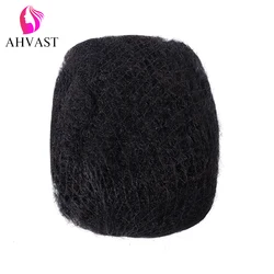 AHVAST Natural Hair Extensions Remy Brazilian Afro Kinky Bulk Human Hair For Braiding Natural Color Human Bulk Hair For Braiding
