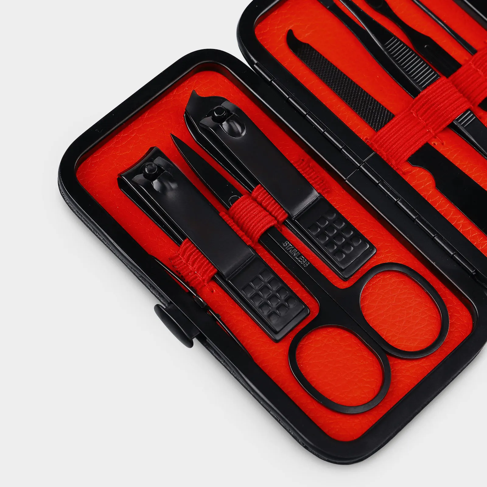 مجموعة مقص أظافر من الفولاذ المقاوم للصدأ مكونة من 7 قطع، أدوات احترافية لإصلاح الأظافر وإصلاح القدم