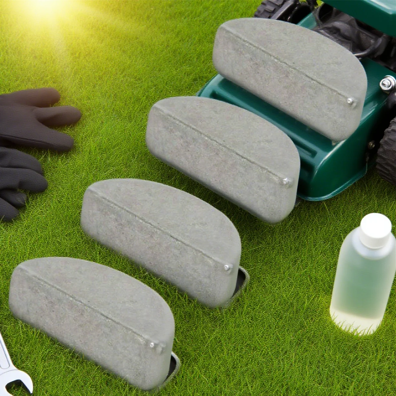 

4 упаковки ключей Woodruff 1121391500, совместимые с MOUNTFIELD SP53H S422HP SP425, металлическая форма полумесяца для оборудования