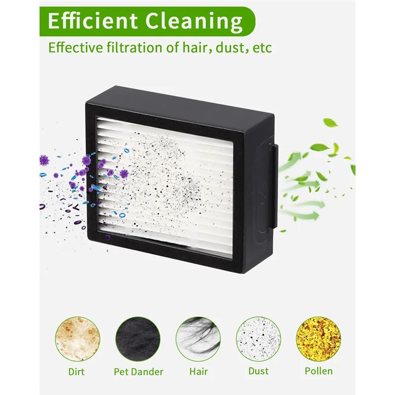 WHYY-HEPA Filtri di ricambio per Irobot Roomba E5 E5154 E6 I7 I7+ I7156 I1 I3 I4 I8 Filtri per aspirapolvere