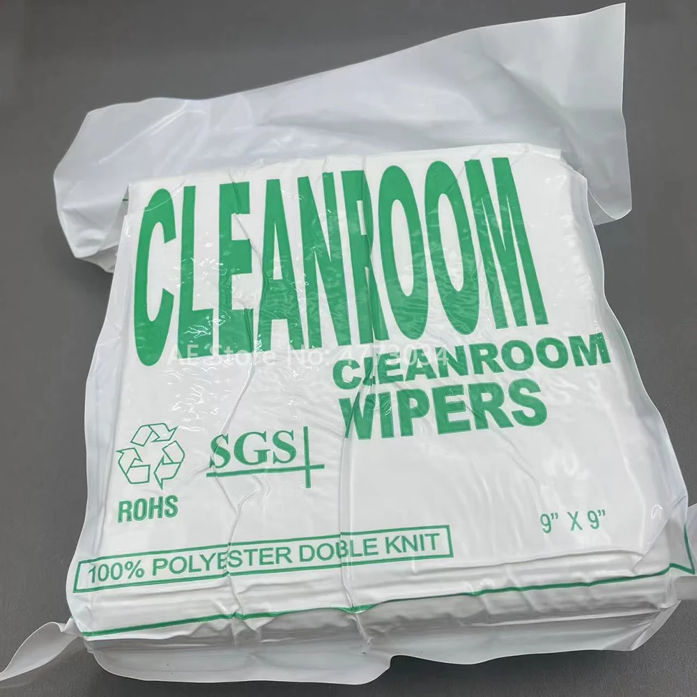 300PCS 9 inch*9 inch cleanroom wiper Cleaning Tissue stencil wiping non dust cloth clean for all large format printer printhead