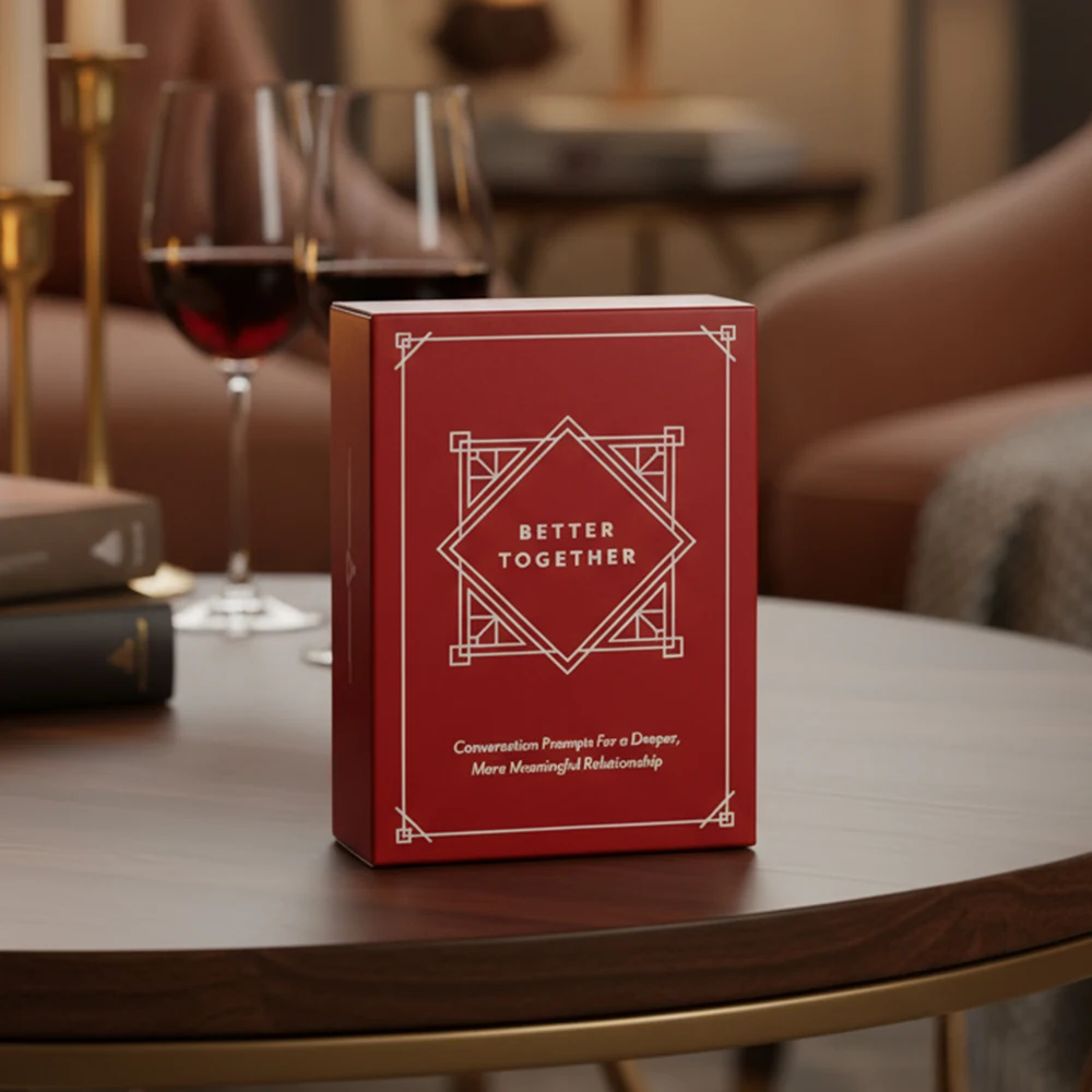 

Подсказки для разговоров для глубокого больше, значимые отношения, игра для пар, дата, ночная колода карт для пар, разговоры Starte