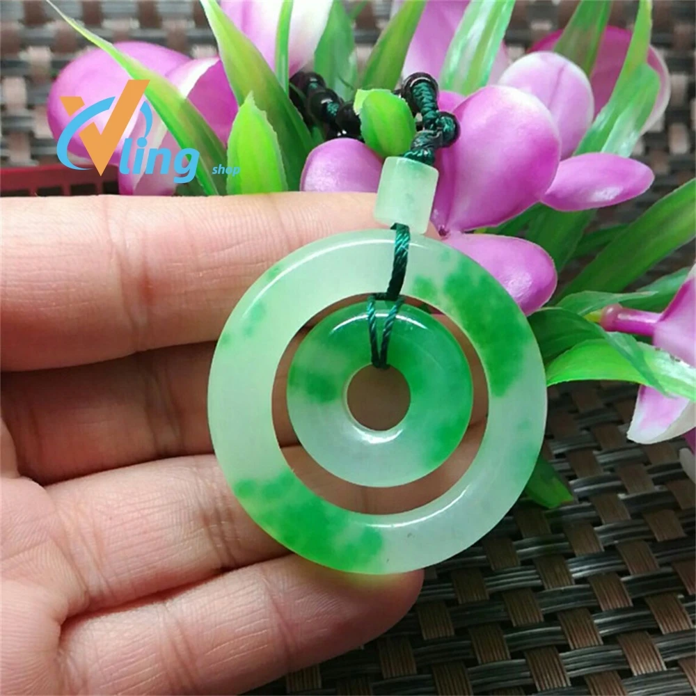 

Natural Stone Safe Button Pendant Emerald Imperial Green Men And Women's Jade Mother And Child Buckle Best Sellers 2022 Products