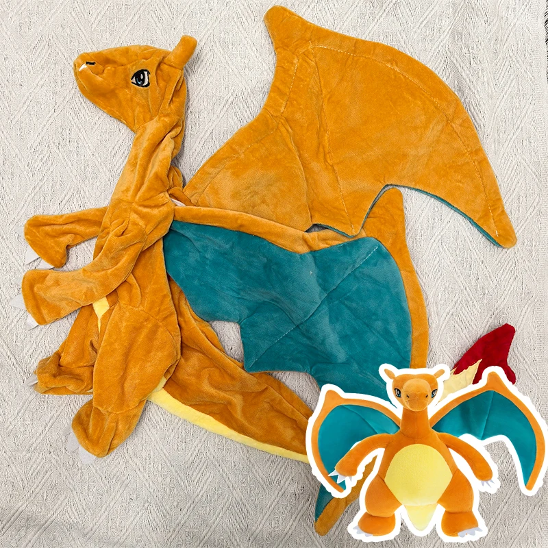 30-90cm Pokémon Charizard Plush Toys Cartoon Plushie Anime Birthday Pillow Semi-finished Leather Holster Gift for Children Xmas