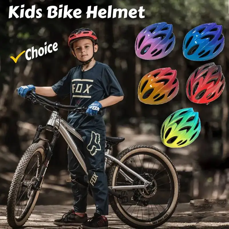 Ventilation Bike Helmet Kids Trendy Child Bicycle Helmet for Bicycle Cycling Rock Climbing Skateboarding Roller Skating Gift