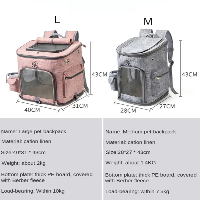 حامل حيوانات أليفة القط على ظهره سعة كبيرة جدا أكياس الحيوانات الأليفة تنفس تحمل في الهواء الطلق السفر المحمولة الكلاب حقيبة Mochila الفقرة بيرو