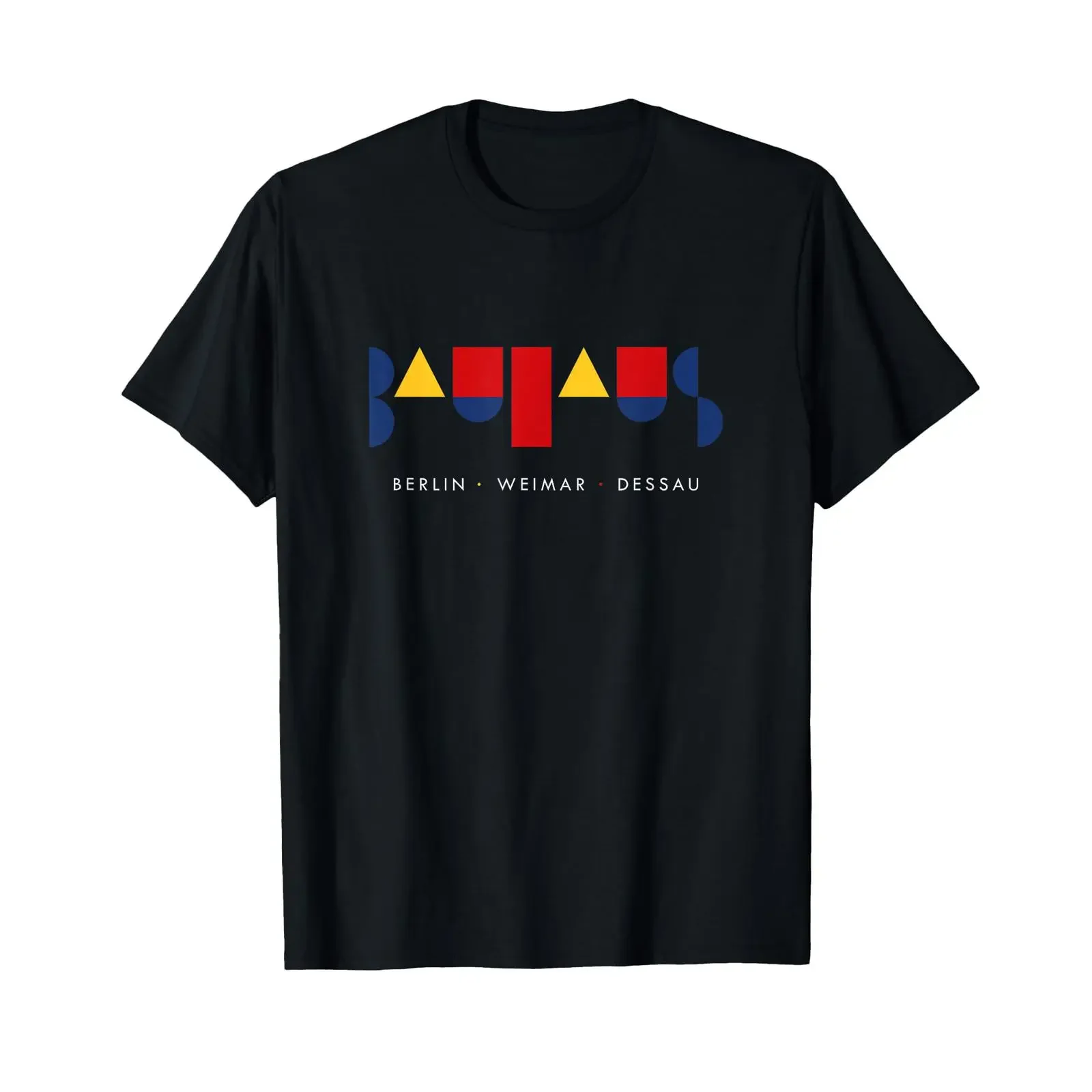 100 Years Bauhaus Design School T Shirt vintage Washed Versatile streetwear designer clothes Breathable Stylish