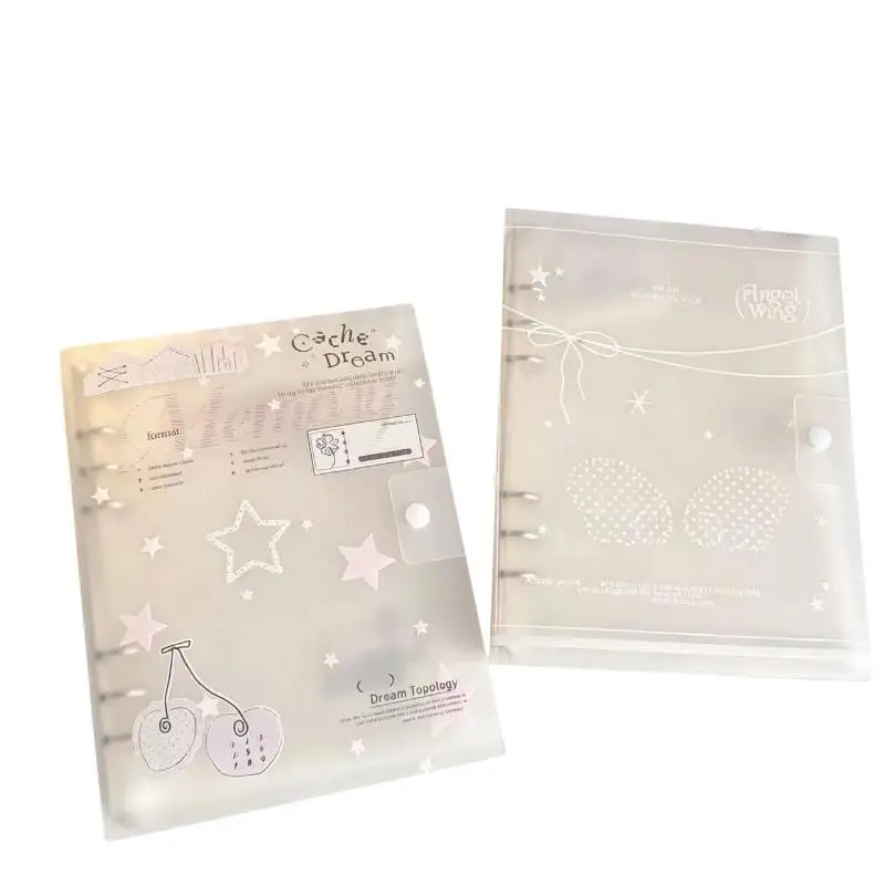 ~1/10Pc Loose-Leaf Binder Organization Ins Style Ring Binder Notebook Scrub PP Inner Core Cover Note Book Journal Planner Office