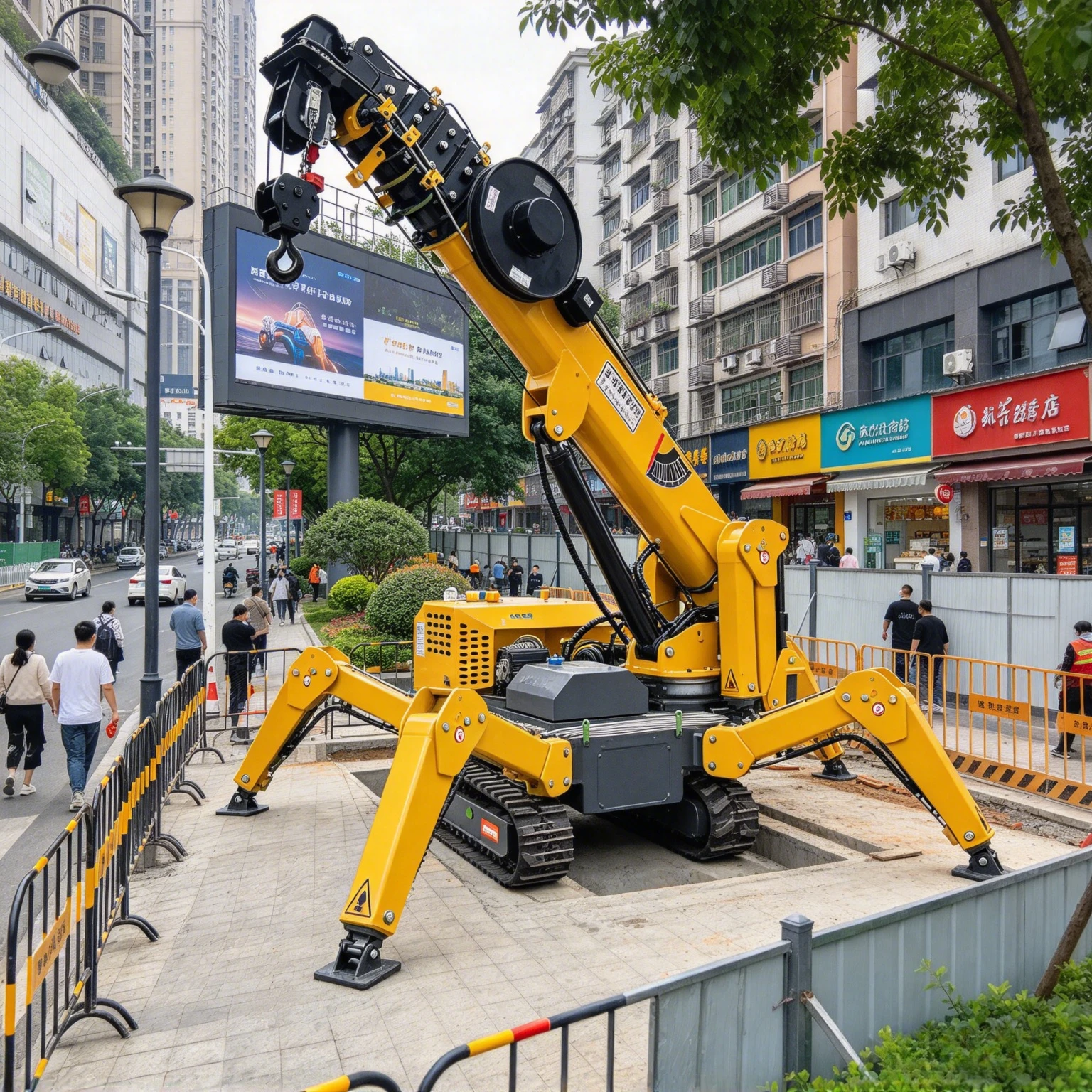 Wholesale Prices Micro Spider Crawler Crane Hydraulic Telescopic Arm Wireless Remote Control Mini Hoist for Multiple Scenarios