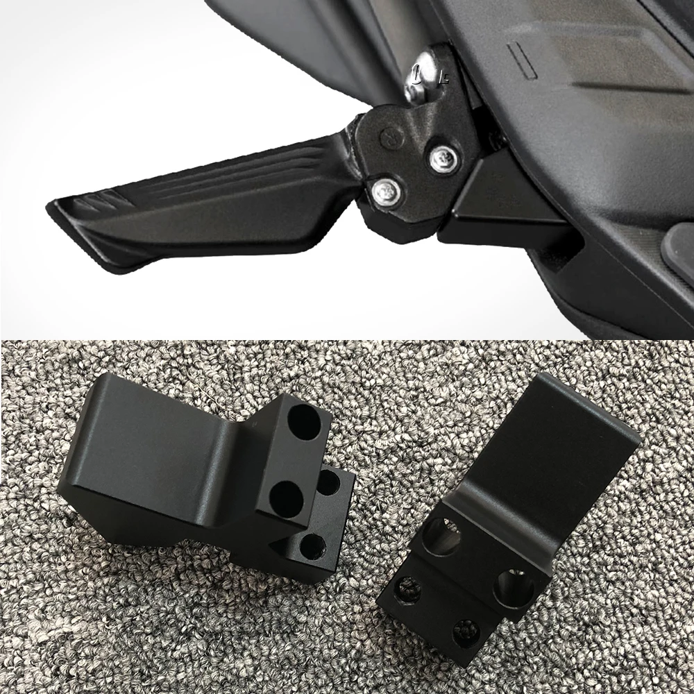 

For YAMAHA Augur AUGUR 2.0 Motorcycle Accessories Rear Passenger Foot Pegs Mount Black Silver Pedal