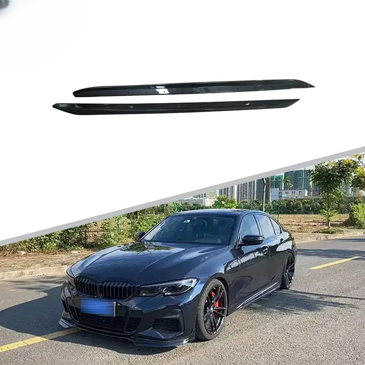 Car M-Performance Style Auto Front Bumper Body Parts Side Skirt For BMW G20/G28 M-Tech