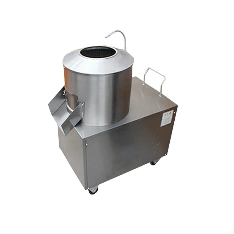 Household small stainless steel potato cleaning and peeling machine Commercial automatic sweet potato ginger peeling machine