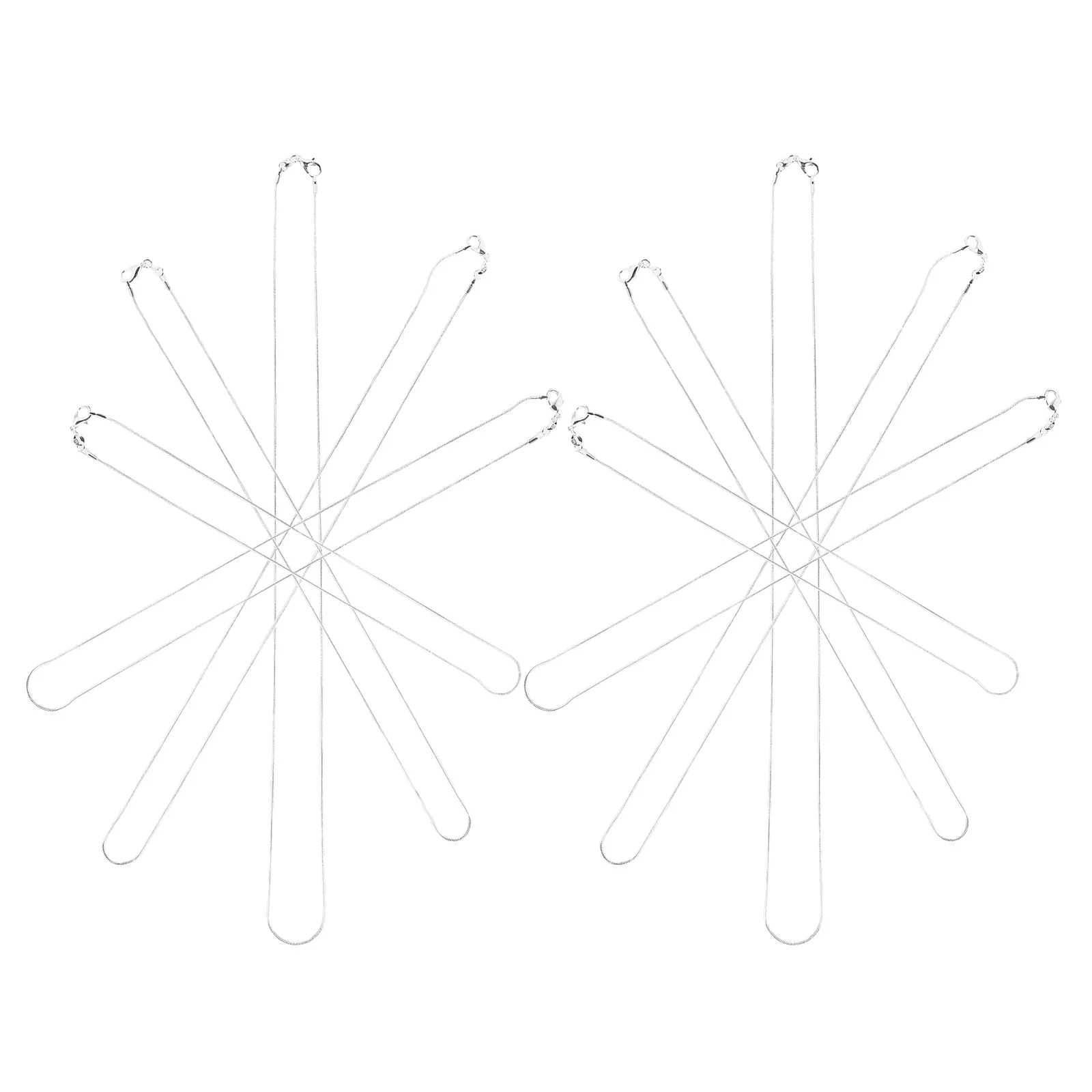 

10 шт. посеребренное ожерелье-цепочка в виде змеи, оптовый набор 16, 18, 20, 22, застежка-застежка для изготовления ювелирных изделий с подвеской и вечеринок