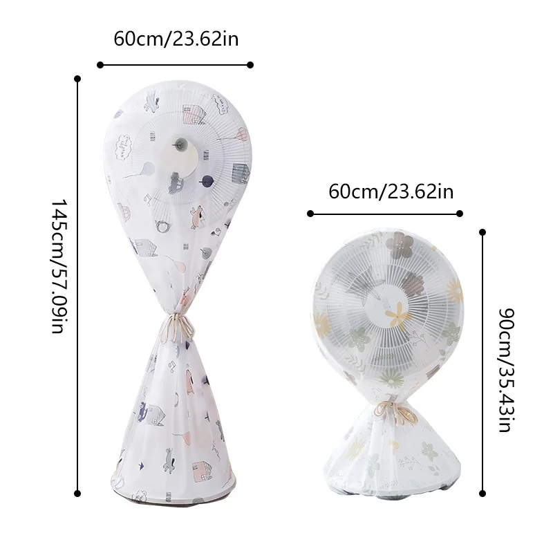 All-inclusive Electric Fan Cover Household Stand Fan Dustproof Cover Waterproof Protective Cover Portable Washable Fancover