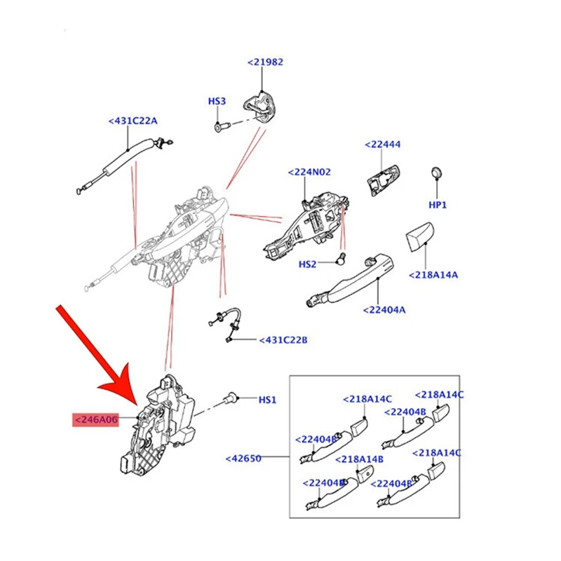 Car Door Lock Actuator Rear Left Right Accessories LR013890 LR013892 For LAND RANGE ROVER SPORT EVOQUE DISCOVERY 4 2010-