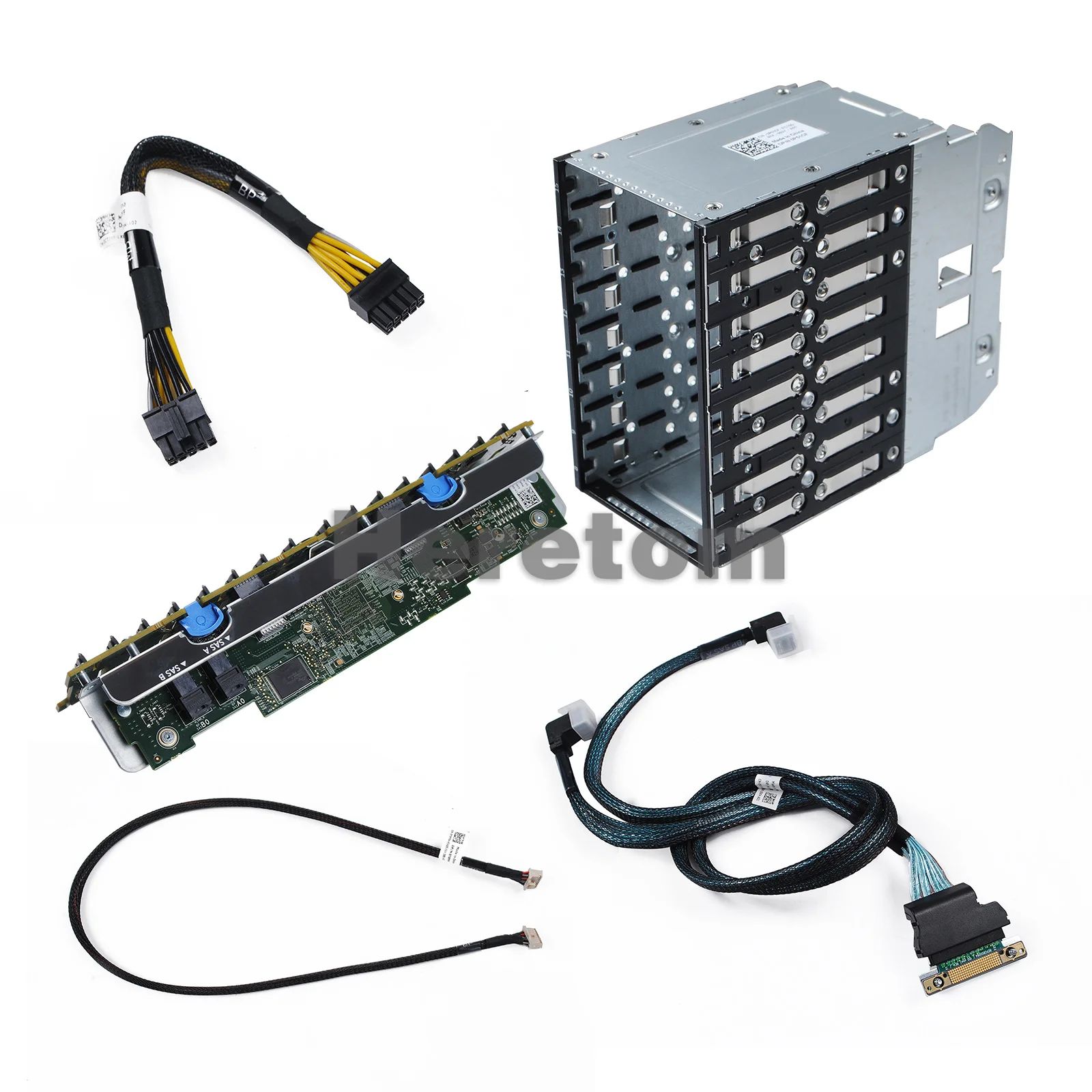 Imagem -04 - Backplane Gaiola Kit de Atualização para Dell Poweredge Bay 2.5 Hdd para 16 Bay R730 R830 P51cf 8tgm0 08tgm0 Novo