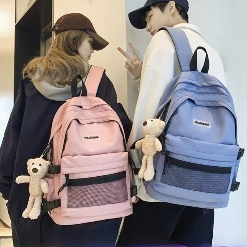 

2025 Fashion Backpack for Girl and Boy Couple Travel Bag Multi-pocket Daypack Large Capacity Backpack Student Laptop Backpack