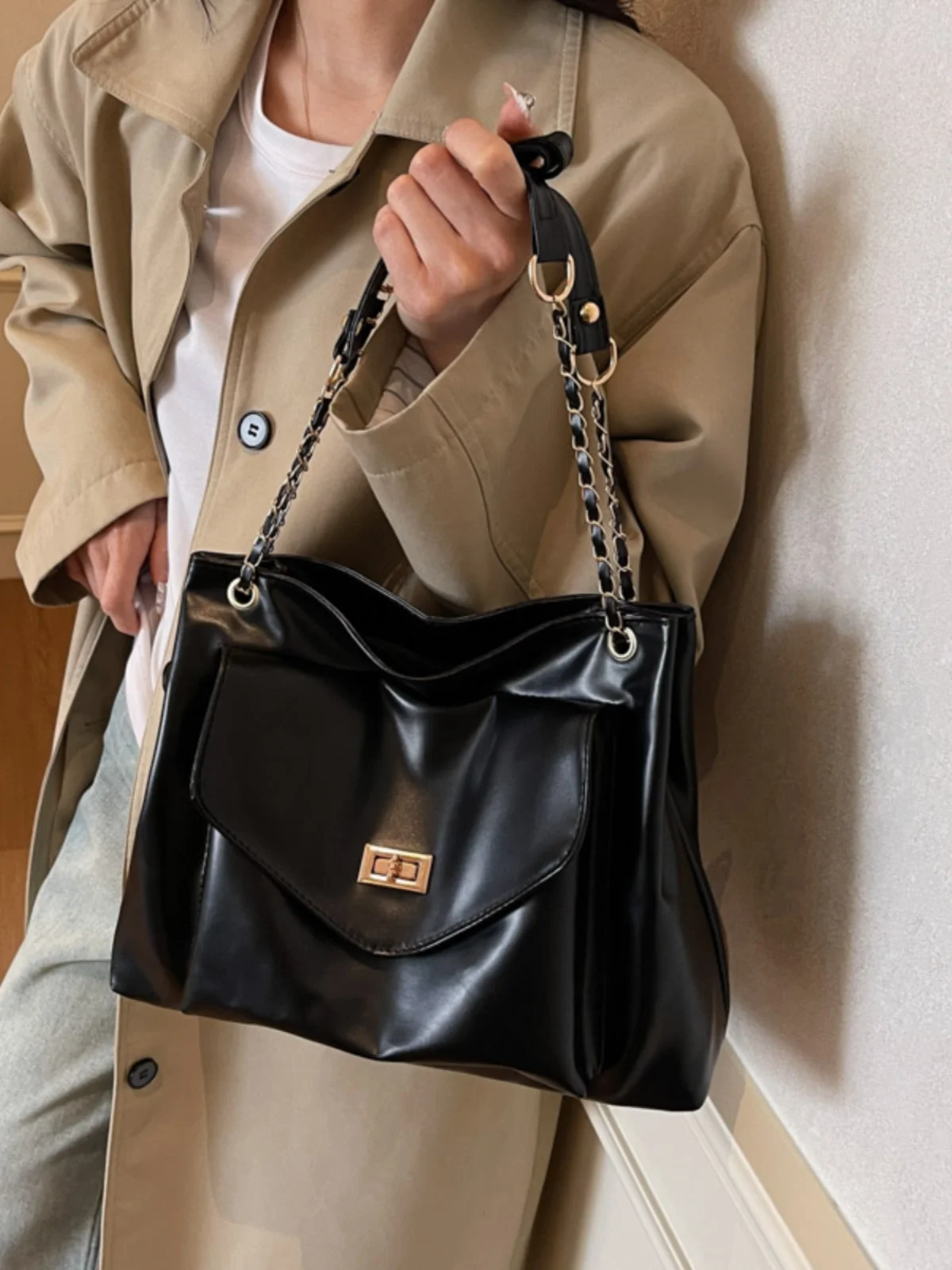 Trendy Lo Bule Wanderlust Bag Women's 2025 New Versatile Single oulder Underarm Bag Large Capaci Commuter Tote Bag