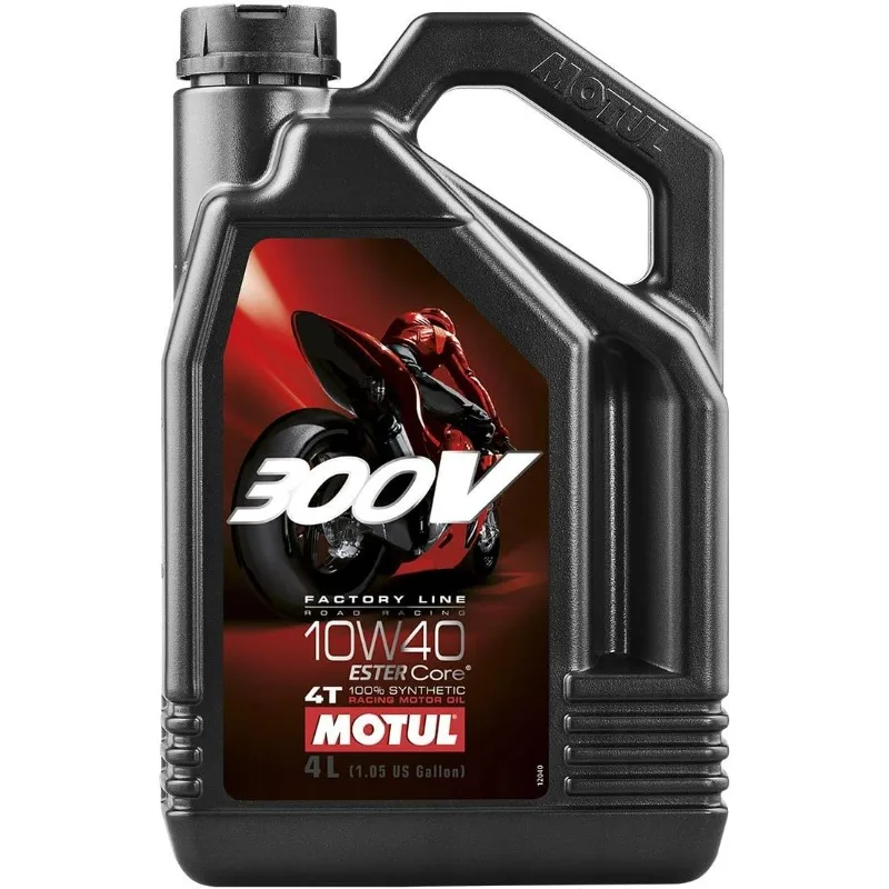 Motul 300V 4T Factory Line 10W-40 Aceite Sintético 4 Litros ( 104121 )