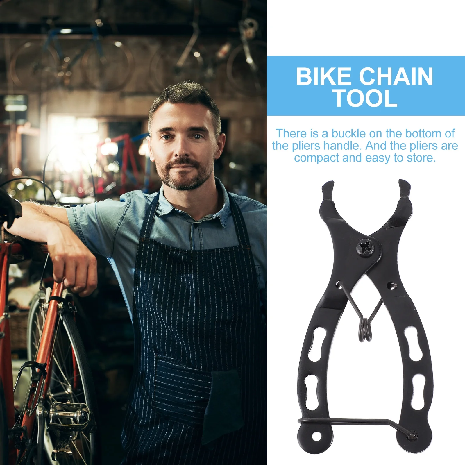 1Set Compact Bike Chain Pliers Durable Steel Material Quick Disassembly Joining Links Cycling Repair Tool Chain Breaker