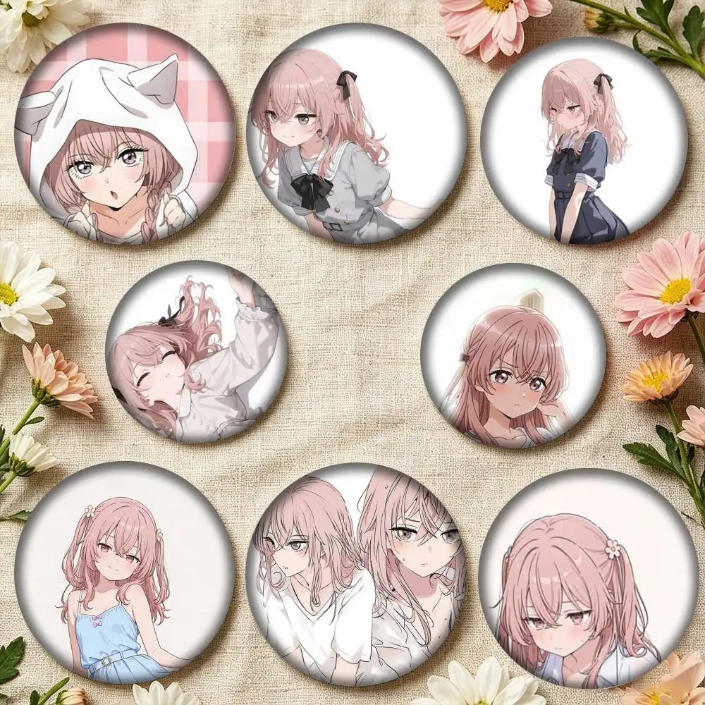 M-My Dress Up Darling Juju Inui Cosplayer CUTE  25mm 32mm 44mm 58mm 75mm Brooches Badges Pins for Accessories Gift