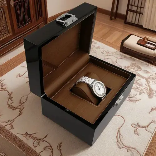 Caja de reloj laca de madera maciza de primera calidad, caja de almacenamiento de joyería, tampón de exhibición de alta gama para relojes y joyería, envoltura de regalo Premium