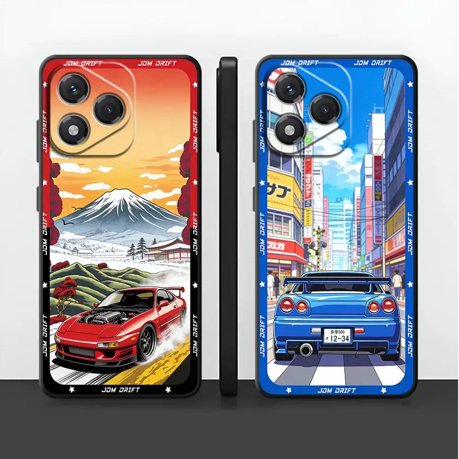 Case for Huawei P20 P40 Lite P Smart 2019 P30 P20 Pro P20 Lite 2018 Funda Phone Cover JDM Sport Car
