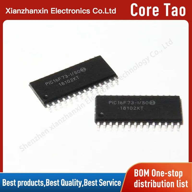 1~5PCS/LOT PIC16F73-I/SO PIC16F73 SOP28 Microcontroller chips in stock