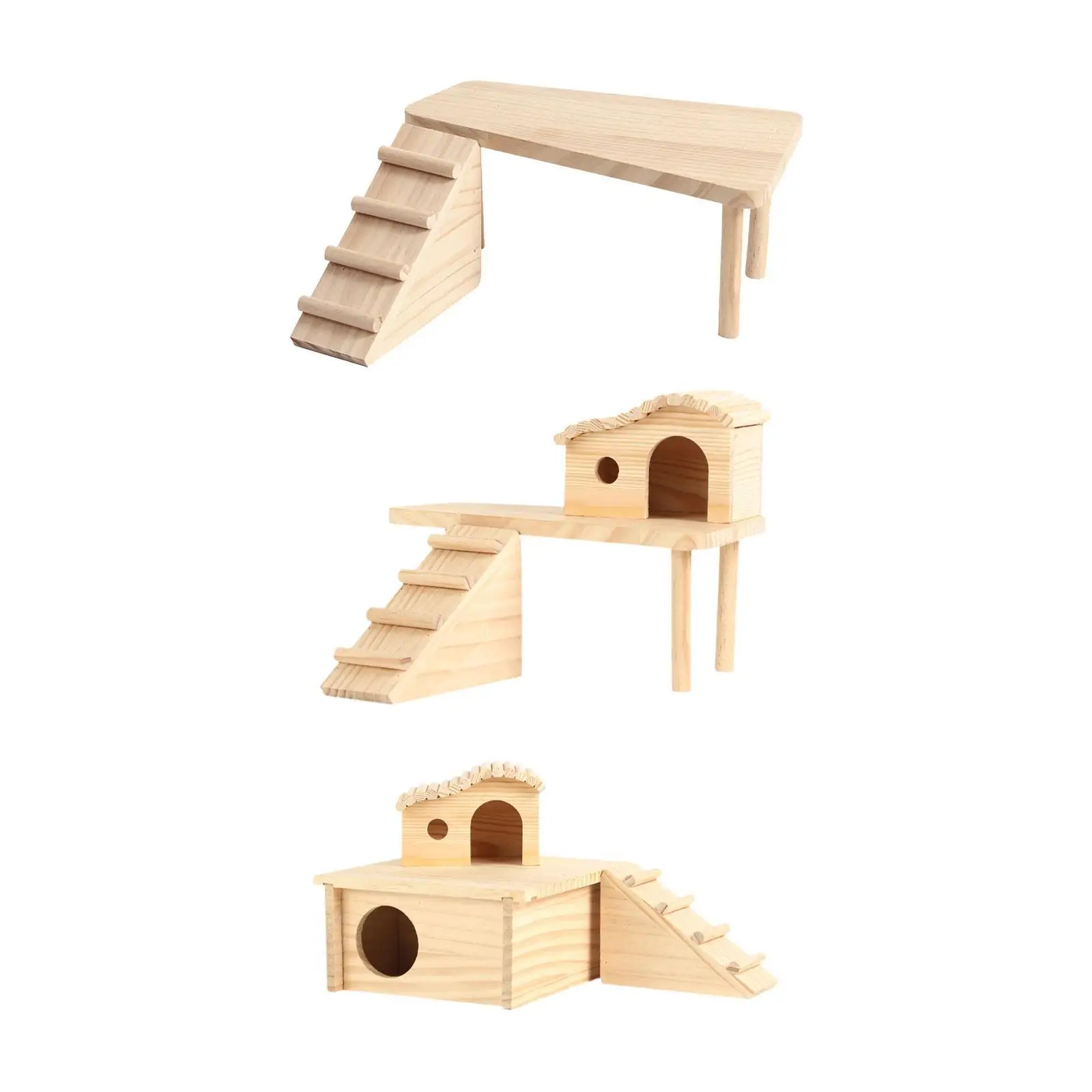 Hamsterplatform met klimladder Cabinecooiaccessoire voor Gerbils-muis