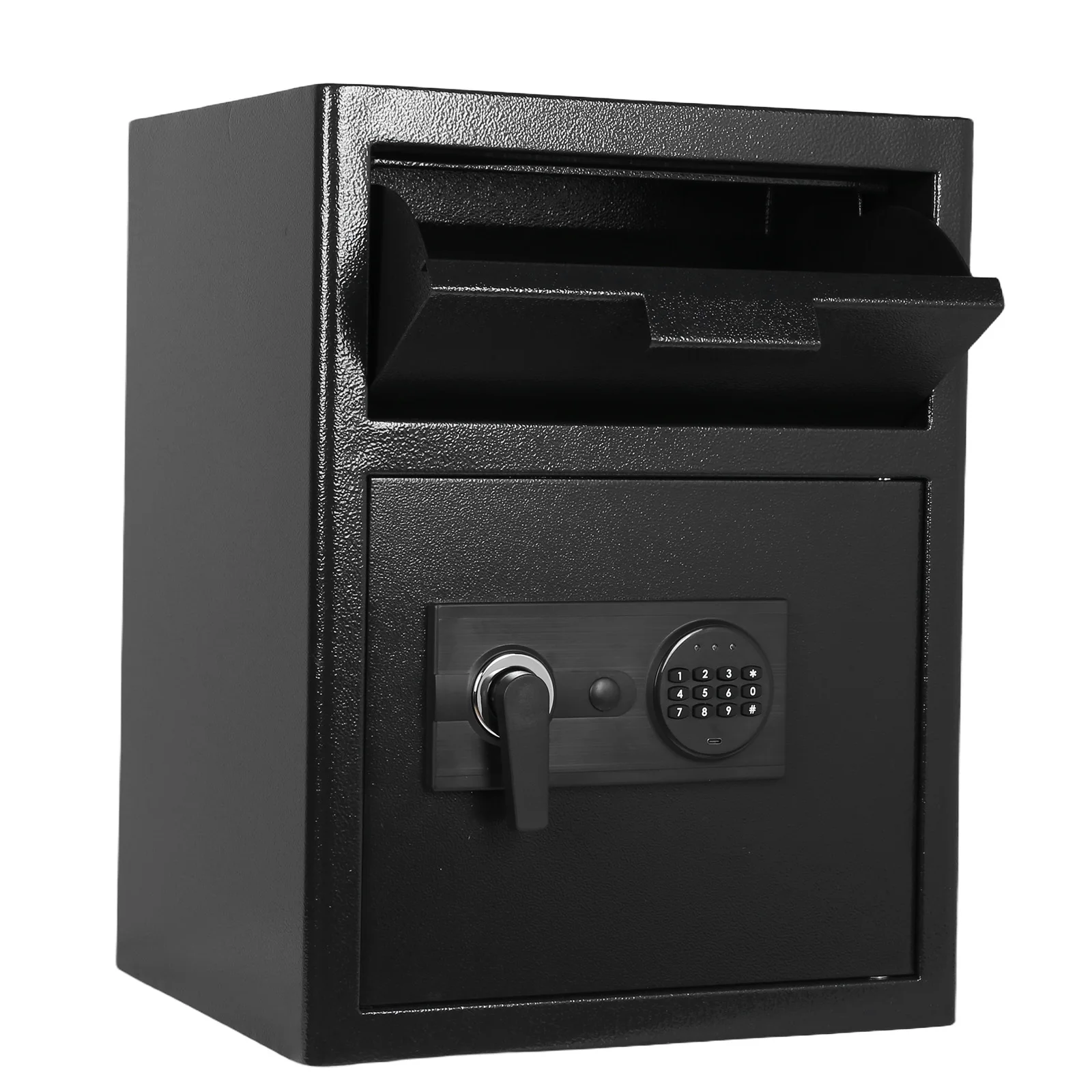 آمنة للأعمال شديدة التحمل مع قفل مجمع رقمي للمكتب، صندوق أمان مضاد للسرقة لزلات النفقات والمكتب والمنزل #5