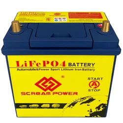 40 b19l/r carobon automobil lifepo4 autobatterie 12v 20ah 680cca wiederauf ladbare lithium eisen batterie sprungs tarter mit bms 100a