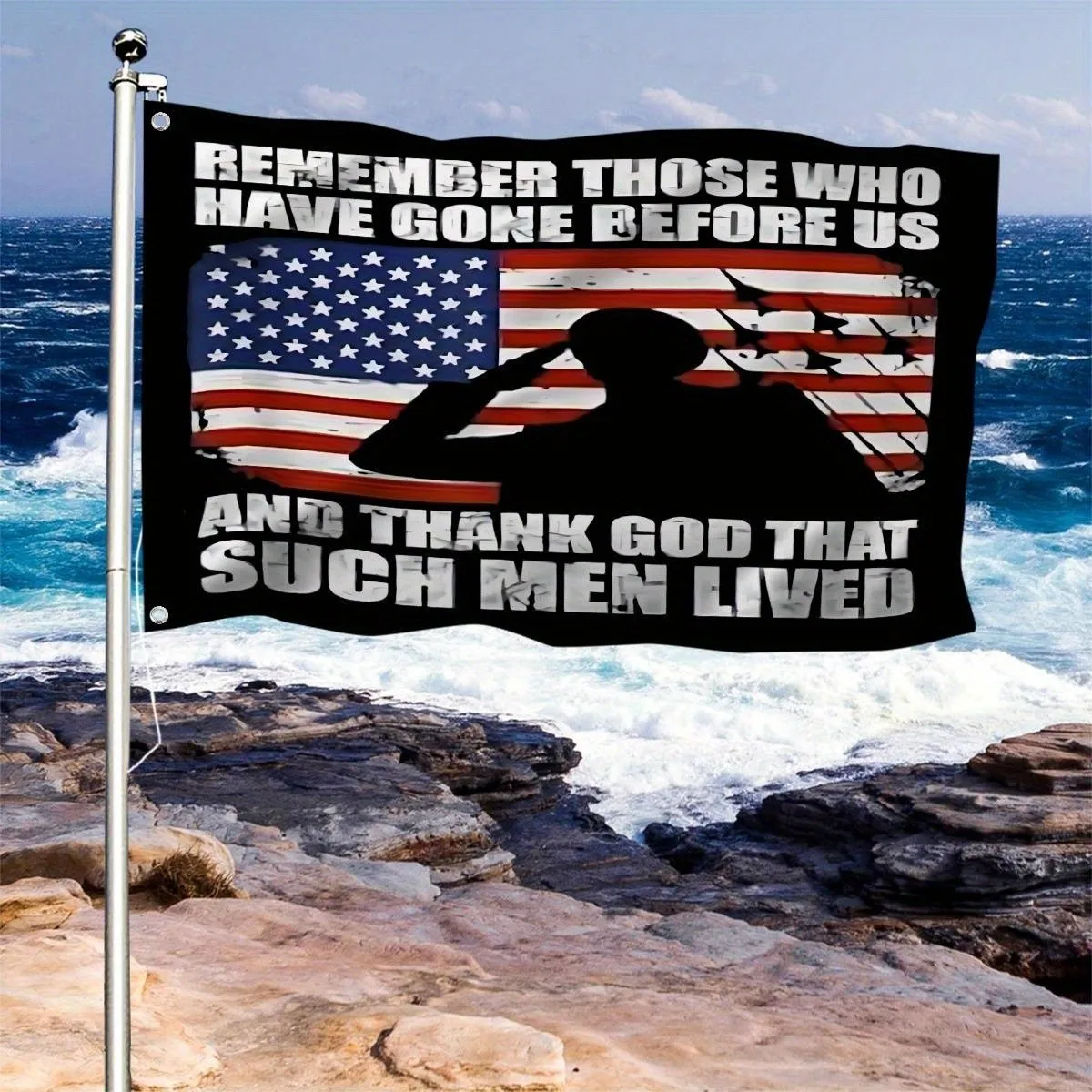 Remember Those Who Gone Before Us Veteran Garden Flag Military Memorial Outdoor Decor