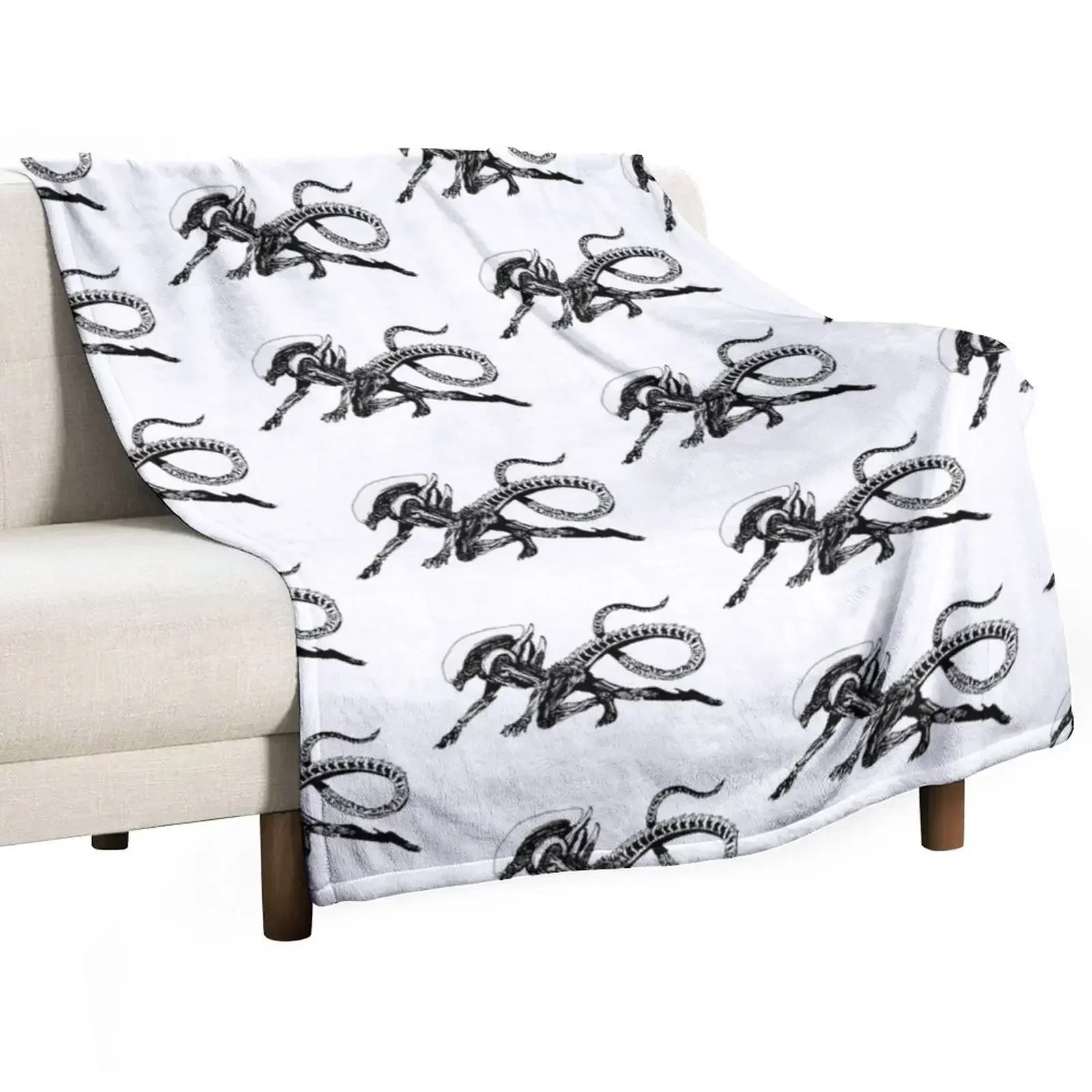 Xenomorph Alien Movie Throw Blanket manga Soft Plush Plaid Baby Blankets