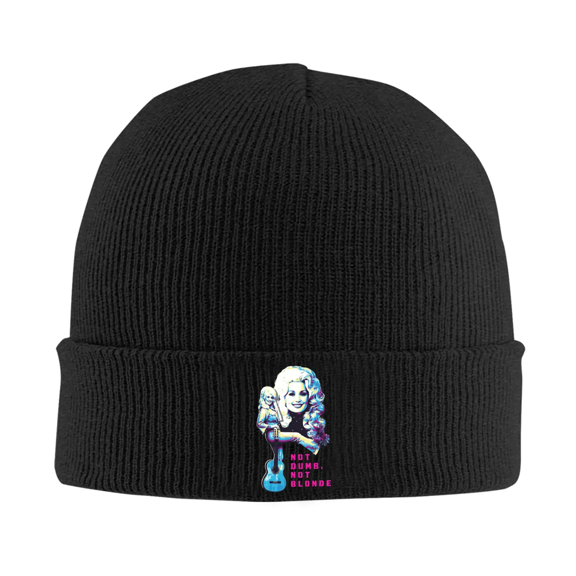 D-Dollys Singer Hat Autumn Winter Beanies Warm Dolly Parton Cap Men Women Acrylic Skullcap